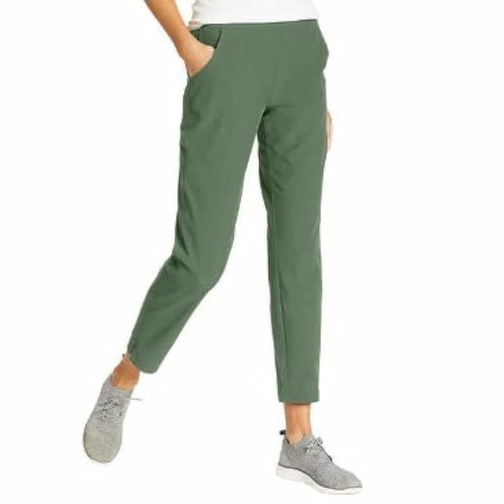 Eddie‎ Bauer Olive Ankle Pants